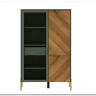 Витрина Siena REG1W1D/140 дымчатый зеленый/дуб вотан BRW заказать по цене 33 980 руб. в Волгограде