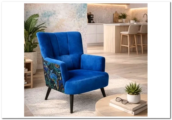 Кресло Halmar PAGONI (темно-синий/черный) заказать по цене 43 019 руб. в Волгограде