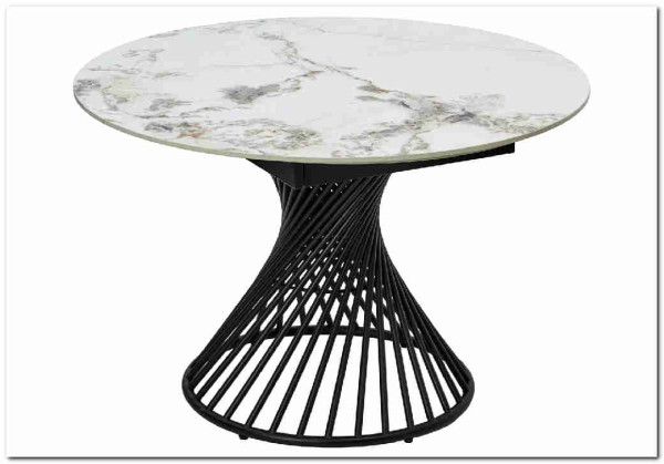 Стол BUENO 120 GLOSS GOLDEN JADE SOLID CERAMIC / BLACK, DISAUR заказать по цене 108 700 руб. в Волгограде
