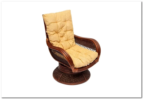 Кресло-качалка "ANDREA Relax Medium" /с подушкой античный орех/Кремовый заказать по цене 43 520 руб. в Волгограде