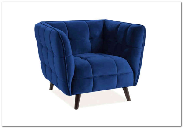 Кресло CASTELLO 1 Velvet Bluvel 86  Signal (темно-синий) заказать по цене 64 889 руб. в Волгограде