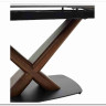 Стол BLANCO 160 MATT BLACK MARBLE SOLID CERAMIC / Орех, DISAUR заказать по цене 102 000 руб. в Волгограде