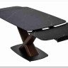 Стол BLANCO 160 MATT BLACK MARBLE SOLID CERAMIC / Орех, DISAUR заказать по цене 102 000 руб. в Волгограде