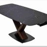 Стол BLANCO 160 MATT BLACK MARBLE SOLID CERAMIC / Орех, DISAUR заказать по цене 102 000 руб. в Волгограде