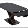 Стол BLANCO 160 MATT BLACK MARBLE SOLID CERAMIC / Орех, DISAUR заказать по цене 106 800 руб. в Волгограде