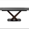 Стол BLANCO 160 MATT BLACK MARBLE SOLID CERAMIC / Орех, DISAUR заказать по цене 106 800 руб. в Волгограде
