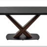 Стол BLANCO 160 MATT BLACK MARBLE SOLID CERAMIC / Орех, DISAUR заказать по цене 106 800 руб. в Волгограде