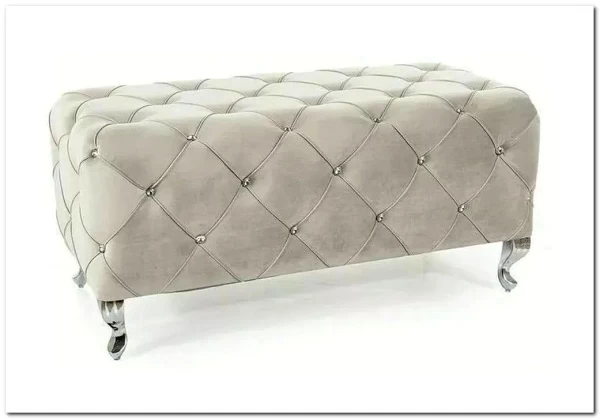 Скамья Signal HESTIA VELVET (светло-серый/серебряный) заказать по цене 38 606 руб. в Волгограде