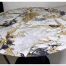 Стол TERAMO 135 GLOSS GRAND JADE SOLID CERAMIC, керамика, поворотн.механизм / Черный каркас, DISAUR заказать по цене 56 970 руб. в Волгограде