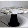 Стол TERAMO 135 GLOSS GRAND JADE SOLID CERAMIC, керамика, поворотн.механизм / Черный каркас, DISAUR заказать по цене 56 970 руб. в Волгограде