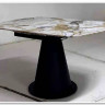 Стол TERAMO 135 GLOSS GRAND JADE SOLID CERAMIC, керамика, поворотн.механизм / Черный каркас, DISAUR заказать по цене 56 970 руб. в Волгограде