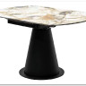 Стол TERAMO 135 GLOSS GRAND JADE SOLID CERAMIC, керамика, поворотн.механизм / Черный каркас, DISAUR заказать по цене 56 970 руб. в Волгограде