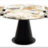 Стол TERAMO 135 GLOSS GRAND JADE SOLID CERAMIC, керамика, поворотн.механизм / Черный каркас, DISAUR заказать по цене 56 970 руб. в Волгограде