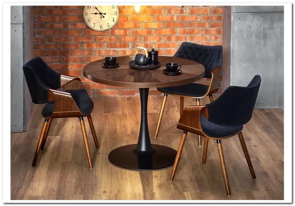 Стол обеденный Halmar CARMELO (орех/черный) заказать по цене 29 439 руб. в Волгограде