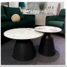 Комплект Halmar MAGNETA, 2 стола журнальных (белый мрамор/черный) заказать по цене 20 425 руб. в Волгограде