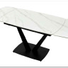 Стол ALATRI 120 MATT WHITE MARBLE SINTERED STONE / BLACK заказать по цене 75 200 руб. в Волгограде