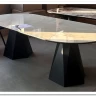 Стол ОРФЕЙ 240 нераскладной цвет ОНИКС (ONYX SABLE PULIDO), керамика / Черный каркас заказать по цене 101 050 руб. в Волгограде