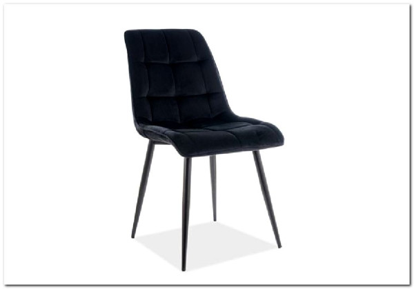 Стул кухонный Signal CHIC Velvet Bluvel 19 (черный/черный) заказать по цене 9 962 руб. в Волгограде