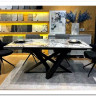 Стол VICENZA 180 раскладной GLOSS BULGARI WHITE, керамика / Черный, DISAUR заказать по цене 69 930 руб. в Волгограде