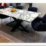Стол VICENZA 180 раскладной GLOSS BULGARI WHITE, керамика / Черный, DISAUR заказать по цене 69 930 руб. в Волгограде