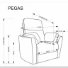 Кресло Halmar PEGAS (бежевый) заказать по цене 65 192 руб. в Волгограде