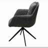 Стул MEADOW 360 град. поворот. Темно-серый XD841-16, букле / черный каркас, DISAUR заказать по цене 15 615 руб. в Волгограде