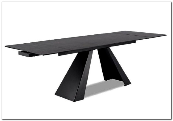 Стол обеденный Signal SALVADORE Ceramic 160 раскладной (Pietra Di Savoia серый/черный мат) заказать по цене 136 474 руб. в Волгограде