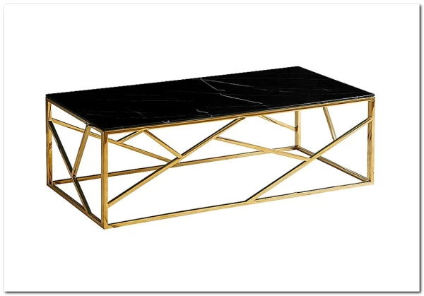 Стол журнальный Signal ESCADA A II (эффект черного мрамора/золотой) заказать по цене 41 751 руб. в Волгограде