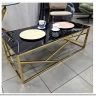Стол журнальный Signal ESCADA A II (эффект черного мрамора/золотой) заказать по цене 41 751 руб. в Волгограде