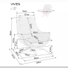 Кресло Signal VIVIEN Velvet (темный бежевый/черный) заказать по цене 52 138 руб. в Волгограде