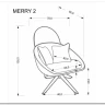 Кресло Halmar MERRY 2 (капучино) заказать по цене 32 490 руб. в Волгограде
