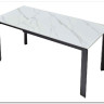 Стол CORNER 120 MATT WHITE MARBLE SOLID CERAMIC / BLACK заказать по цене 53 750 руб. в Волгограде