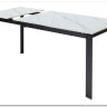 Стол CORNER 120 MATT WHITE MARBLE SOLID CERAMIC / BLACK заказать по цене 53 750 руб. в Волгограде