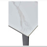 Стол CORNER 120 MATT WHITE MARBLE SOLID CERAMIC / BLACK заказать по цене 53 750 руб. в Волгограде