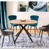 Стул кухонный Signal LOTUS VELVET (черный/черный) заказать по цене 12 364 руб. в Волгограде