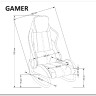 Кресло-качалка Halmar GAMER (черный/красный) заказать по цене 24 351 руб. в Волгограде