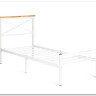 Купить Кровать Iris (mod.9311) дерево гевея/металл, 90*200 см (Single bed), Белый (White) с доставкой по России по цене производителя можно в магазине Другая Мебель в Волгограде
