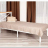 Купить Кровать Iris (mod.9311) дерево гевея/металл, 90*200 см (Single bed), Белый (White) с доставкой по России по цене производителя можно в магазине Другая Мебель в Волгограде