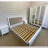 Купить Кровать двуспальная Римини с мягким изголовьем с доставкой по России по цене производителя можно в магазине Другая Мебель в Волгограде
