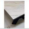 Стол ORISTANO 200 MARBLES KL-99 Белый мрамор матовый, итальянская керамика/ черный каркас, DISAUR заказать по цене 99 040 руб. в Волгограде