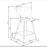Стул барный Halmar H106 (темно-зеленый/черный/золотой) заказать по цене 13 590 руб. в Волгограде