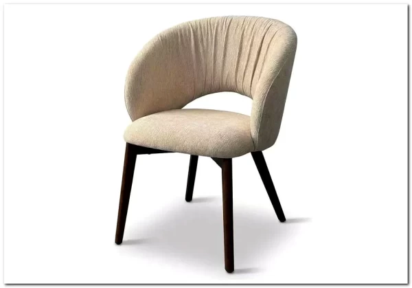 Стул ПИОЛА (PIOLA), цвет СВЕТЛО-БЕЖЕВЫЙ CITY-102, букле / ОРЕХ каркас, ®DISAUR заказать по цене 15 150 руб. в Волгограде