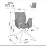 Стул кухонный Signal WING Brego 31 (светло-бежевый/черный) заказать по цене 23 334 руб. в Волгограде