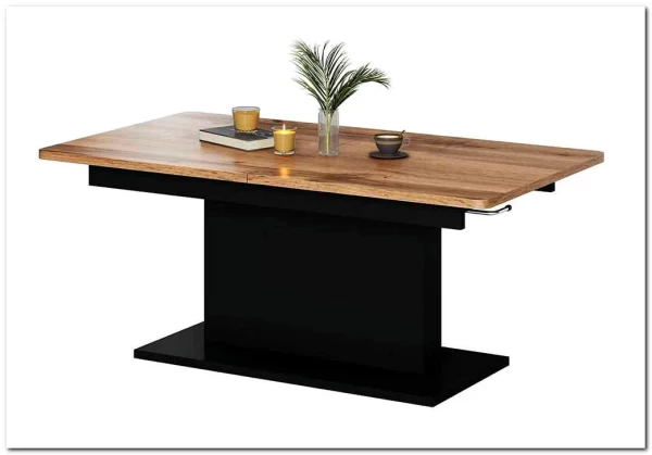 Стол-трансформер Halmar BUSETTI дуб вотан/черный мат заказать по цене 58 339 руб. в Волгограде