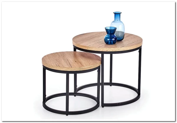 Набор журнальных столиков HALMAR OREO дуб сан ремо / черный заказать по цене 14 926 руб. в Волгограде