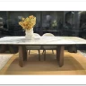 Стол ВЕСТБЕРГ (WESTBERG) 180 КАЛАКАТТА (GLOSS CALACATTA GOLD SOLID CERAMIC) / Орех натур, ®DISAUR заказать по цене 104 600 руб. в Волгограде