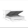Кровать Stylius (Стилиус) B169-LOZ160х200 с подъемным механизмом BRW заказать по цене 39 350 руб. в Волгограде