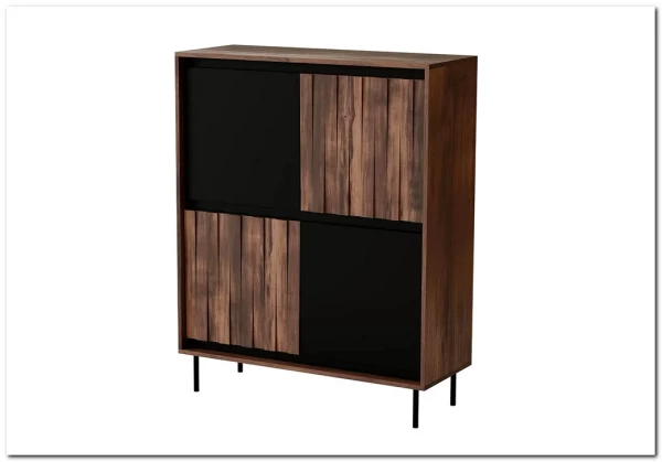 Комод Halmar SWING KM-2 (орех/черный) заказать по цене 41 751 руб. в Волгограде