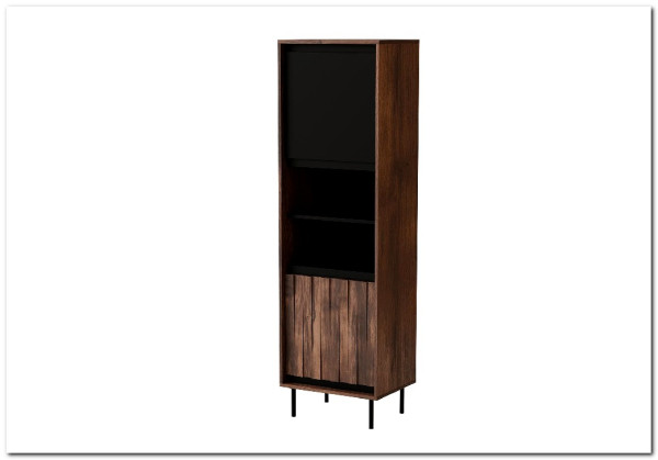 Витрина Halmar SWING W-1 (орех/черный) заказать по цене 32 054 руб. в Волгограде