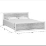 Купить Кровать Koen LOZ160x200 ясень снежный BRW с доставкой по России по цене производителя можно в магазине Другая Мебель в Волгограде